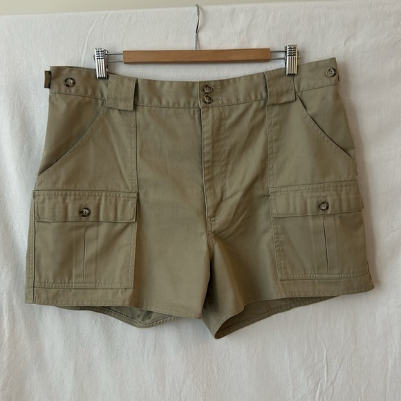TILLEY ENDURABLES Vintage ‘Give Em Hell’ High Waist Cargo Travel Safari Shorts - Picture 9 of 15
